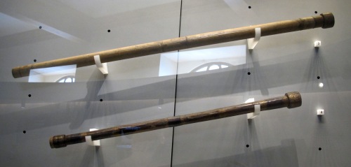 Galileo's «cannocchiali» telescopes at the Museo Galileo, Florence